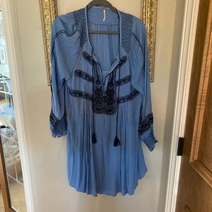 Free People size large dress with attached slip dress
